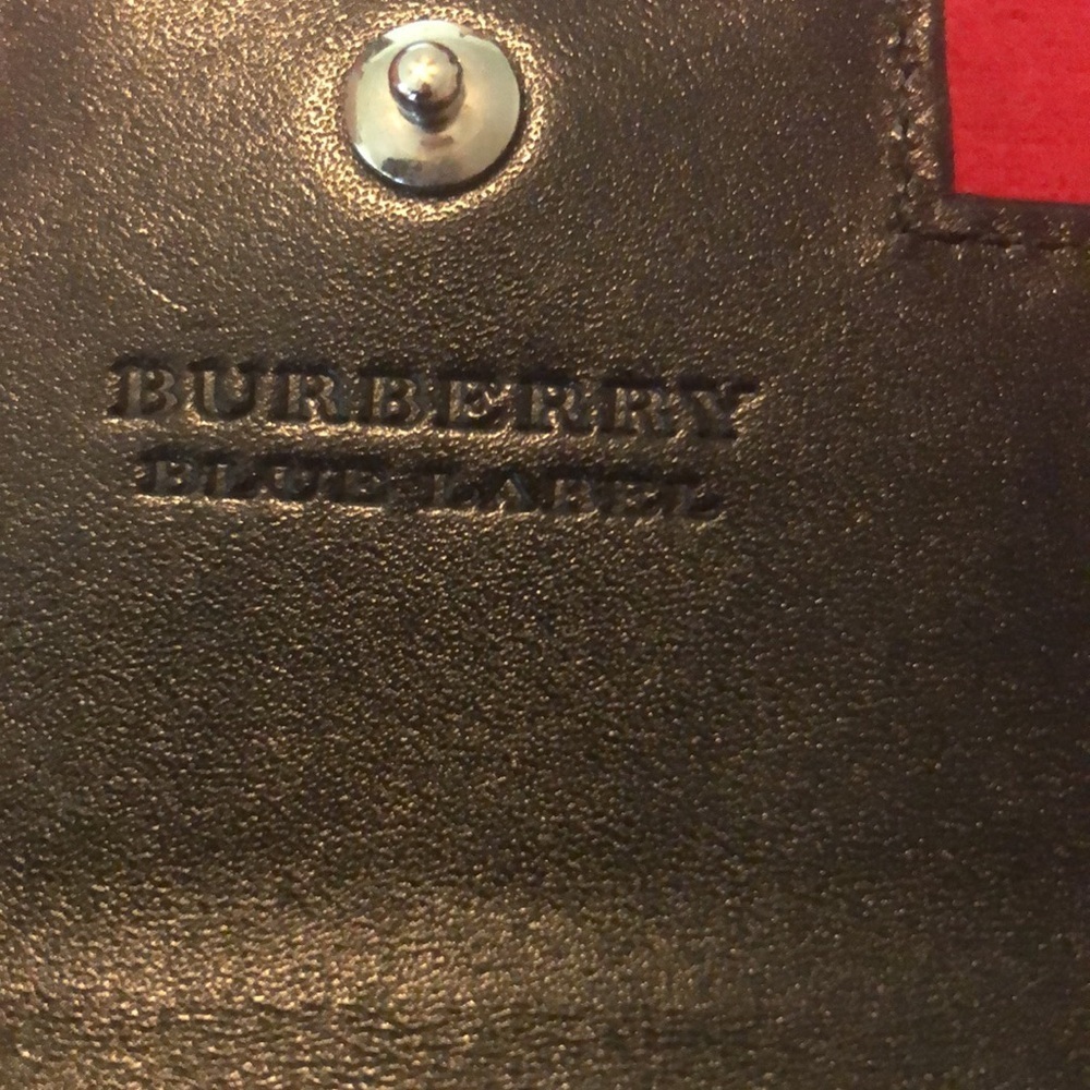 Burberry Blue Label Haymarket Check Card Holder / Wallet, with COA - Picture 5 of 11